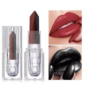 Final! NIB 2 Tone Lipstick Matte BlackRed